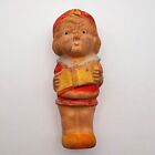 Joli jouet vintage 1950 poupée fille caoutchouc grincement de pression marqué fabriqué au Japon cadeau