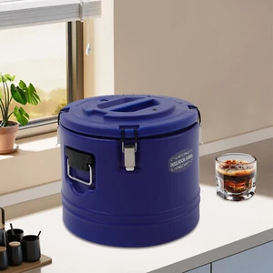 32 QT Portable Insulated Food Carrier Food Warmer with Stainless Steel Barrel US - Picture 1 of 19