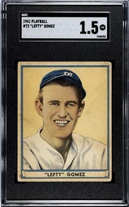 1941 Play Ball Lefty Gomez #72 SGC 1.5 FR New York Yankees HOF - Picture 1 of 2