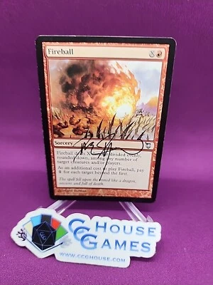 MTG Fireball Darksteel Artist Signed David Dorman Rare Signature *CCGHouse* - Image 1 of 4