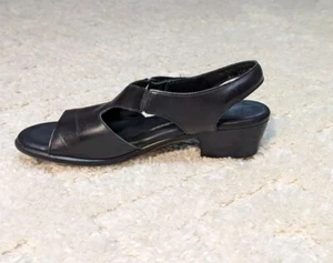 Sandalias SAS Tripad Comfort para mujer de cuero negro con tira trasera, 7,5 S (delgadas/estrechas) - Imagen 1 de 9