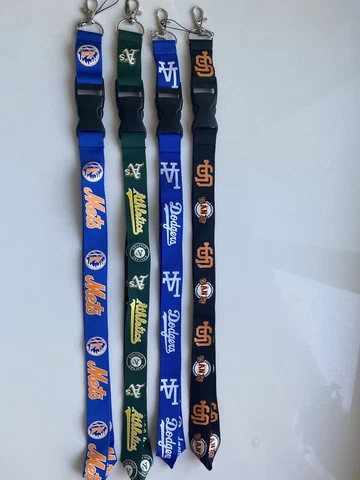 MLB Lanyard for  team you choose Baseball, Keychain separates from Lanyard, NEW Cover