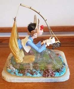 Ron Lee Abner Fishing Clown Salmon Fishing Vintage Rare #1 Large COA included - Picture 1 of 7