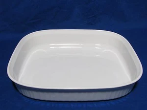 Corning Ware French White Open Roaster, Lasagna Pan, Casserole, F-21-B - Picture 1 of 9