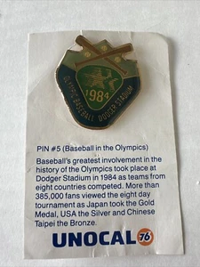 Unocal 76 Los Angeles Dodgers Pin # 5, Baseball In The Olympics - Picture 1 of 3