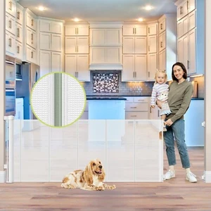 Extra Wide 80x35" Baby Safety Gate – Retractable Child Guard for Home & Yard - Picture 1 of 8
