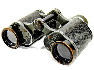 Sistema Carl Zeiss Jena 8x30 Nedinsco S'Gravenhaage 1923 militare RARO! RETTILE! - Foto 1 di 8