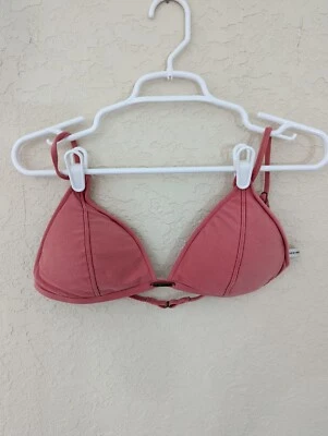 Lucky Brand замшевый купальный костюм плавать треугольник верх, размер S - Изображение 1 из 4