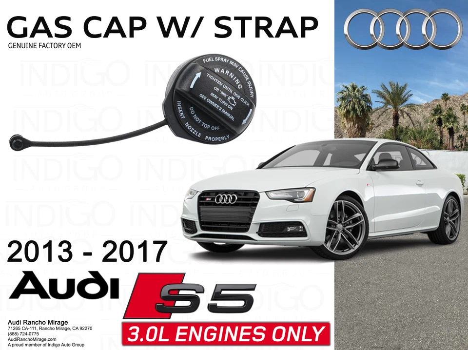 2013-2017 AUDI S5 Genuine Factory OEM Gas Cap for S5-8K0201550P - Image 1 of 3