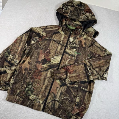 Remington Jacket Mens XL Mossy Oak Camo Lined Hunting Break Up Infinity Hooded - Image 1 of 4