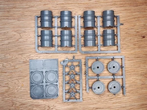 Warhammer 40k Imperial Guard Hellhound Toxin / Fuel Barrels Bits - Picture 1 of 1
