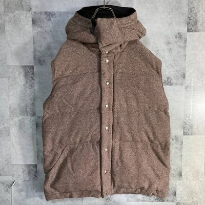 Chaleco de Lana Crescent USA Down Works Capucha 2WAY Marrón L Foto 1 de 4