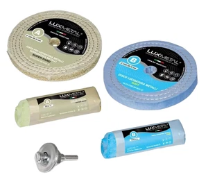 Kit Lucidatura 2 Pasta Abrasiva Lucidante 250 Gr E 2 Disco Lucidatura 150 Mm in  - Foto 1 di 12