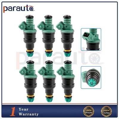 6 piezas inyectores de combustible para BMW 525i 1995 1994 1993 1992 1991 2,5 L 0280150415 Foto 1 de 4
