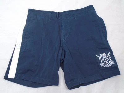 Pantalones Cortos Polo Ralph Lauren Crest Negro Blanco Rayas Algodón Grueso Talla 46 Naval Foto 1 de 4