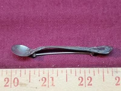 Vtg Gorham Sterling Silver Strasbourg Spoon Brooch Pin - Image 1 of 3