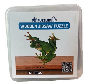 Wooden Puzzle Size A5 Brand New - Multiple Designs CraftHub Animals Frogs - Picture 1 of 2