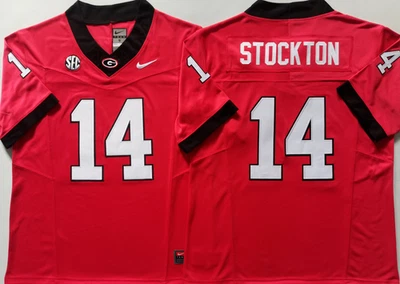 Camiseta cosida Brock Bowers #19 Gunner Stockton #14 Georgia Bulldogs Foto 1 de 4