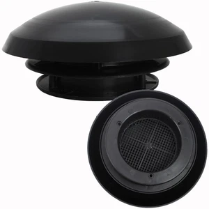 Ventilador de techo ventilador de hongos protección contra moscas caravana autocaravana caravana barco negro  - Imagen 1 de 9