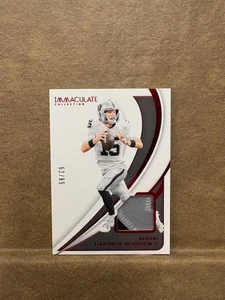2024 Immaculate Collection Jersey Red #86 Gardner Minshew II /65 - Picture 1 of 2
