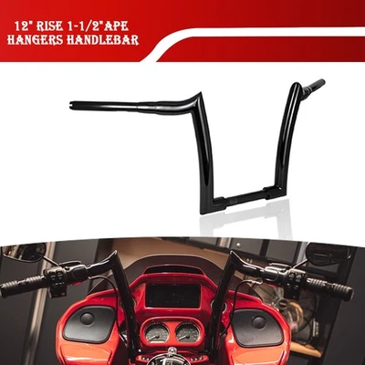 12'' Rise Rise Ape Hangers Handlebar For Honda Shadow SABRE VT1100 Foto 1 de 4