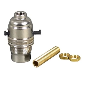 Jeani Brass Lamp Holder Table Lamp Kit B22 Bayonet Cap 10mm Threaded Rod & Nuts - Picture 1 of 5
