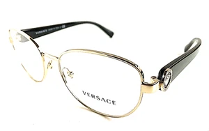 Versace Women's Eyeglasses Frame Italy Mod.12B46 1332 Gold 52mm #2 - Imagen 1 de 6