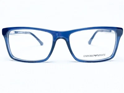 Новый Emporio Armani EA3002 5072 мужской синий прямоугольник очки оправы 55/17 ~ 140 - Изображение 1 из 4