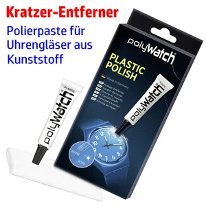 ✅ POLYWATCH entfernt Kratzer im Uhrenglas. Set: 1 Tube Politur mit Poliertuch... - Bild 1 von 4