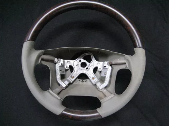 00'-06' Volvo S80; V70 wooden/leather steering wheel genuine look Foto 1 de 1