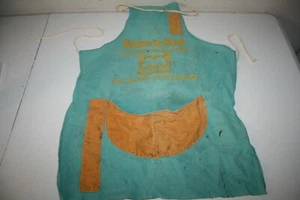 Vintage 1960's Turquoise Yellow Kimberly Clark Apron Hardware Store Advertising - Picture 1 of 6