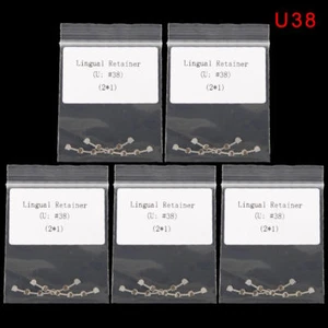 10pcs Dental Orthodontics Bondable Lingual Retainer Mesh Base Marked U38 - Picture 1 of 4