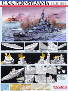 DRAGON 7041 1/700 USS Pennsylvania BB-38 1944 Model Kit - Picture 1 of 5