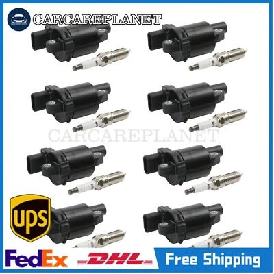 8 Round For 2015-2019 Chevrolet Suburban 5.3L V8 Ignition Coil & Spark Plug - Image 1 of 4
