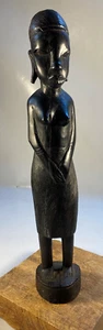African Genuine Besmo Product Kenya Hand Carved Tribal Folk Art Figurine Nude - Picture 1 of 12