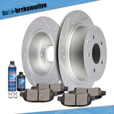 Rotores de freio traseiro e pastilha de cerâmica para Nissan Altima Juke 2007-2019 Nissan Sentra - Imagem 1 de 4