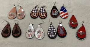 Selbstgemachte Decoupage Ohrringe 7 Sets verfügbar - Bild 1 von 5