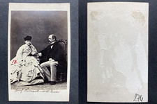 Graf von Bismark & Pauline Lucca Vintage cdv albumen print.