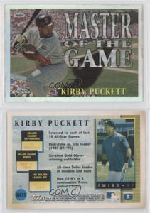 1996 Topps Chrome Master of the Game Refractor Kirby Puckett #MG15 HOF