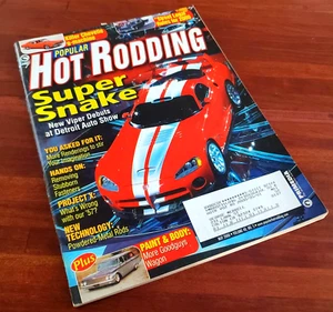 POPULAR HOT RODDING: SUPER SNAKE VIPER DEBUTS AT THE DETROIT AUTO SHOW MAY 2000 - Picture 1 of 5
