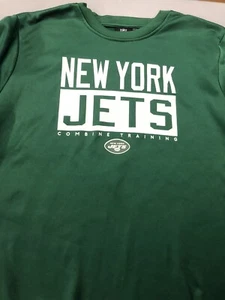 New York Jets Green Sweatshirt Lt Weight Polyester Men's Large New with tags - Picture 1 of 1