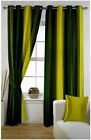 2 Piece Green Shaded Eyelet Ringtop Door Window Curtains Set 5 Feet