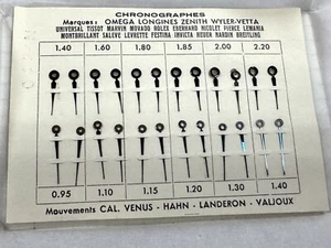 1 SET=2 hands Chronograph blue Valjoux Rolex Omega zenith longines Breitling  - Imagen 1 de 3