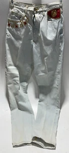 Vintage Robin Berry Jeans Women's Size 10 Blue Denim Studded 90s Pants - Picture 1 of 5
