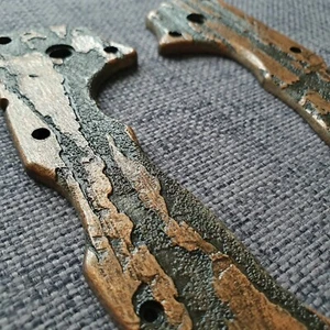 Roughness Bronze - Cold Steel 4-Max Scout Knife Scales - Picture 1 of 3