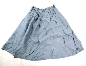 COS X Usha Doshi Women's 6 Diagonal Ruffle Skirt A-Line Icy Blue Linen Blend - Picture 1 of 11