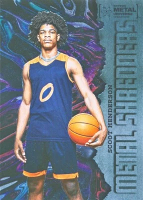 SCOOT HENDERSON #122 2022 Skybox Metal Champions METAL SHREDDERS RC BLAZERS - Image 1 of 2