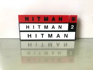 Hitman 2 3 Logo Video Game Sign Display Text Stand 2016 2018 Stealth Codename 47 - Picture 1 of 7