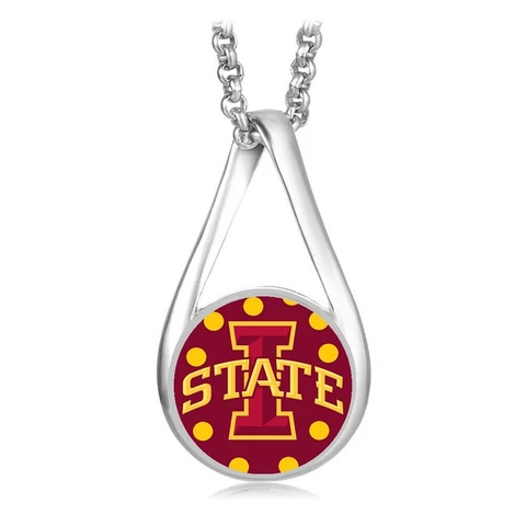 Iowa State University Cyclones Womens Sterling Silver Necklace Jewelry Gift D28L Cover