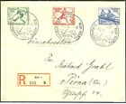 GERMANY 1936 Olympic Games Kiel Registered letter with label Kiel 1